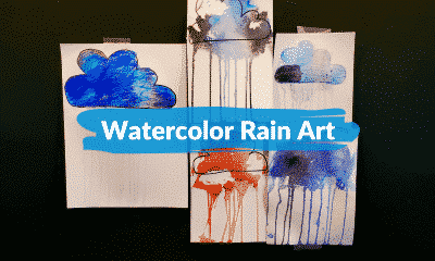 Watercolor Rain Art