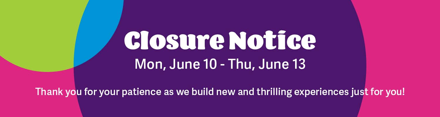 Closure Notice<br />
Mon, June 10 - Thu, June 13